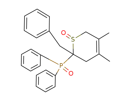 Phosphine oxide,
[3,6-dihydro-4,5-dimethyl-1-oxido-2-(phenylmethyl)-2H-thiopyran-2-yl]di
phenyl-
