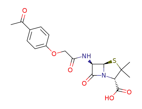 (2S,5R,6R)-6-[2-(4-Acetyl-phenoxy)-acetylamino]-3,3-dimethyl-7-oxo-4-thia-1-aza-bicyclo[3.2.0]heptane-2-carboxylic acid