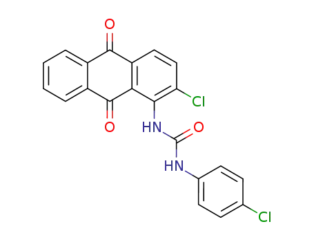 Urea,
N-(2-chloro-9,10-dihydro-9,10-dioxo-1-anthracenyl)-N'-(4-chlorophenyl)
-