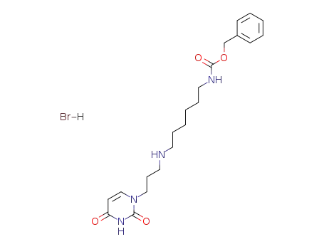 Carbamic acid,
[6-[[3-(3,4-dihydro-2,4-dioxo-1(2H)-pyrimidinyl)propyl]amino]hexyl]-,
phenylmethyl ester, monohydrobromide