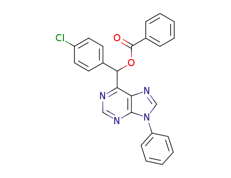 α-(p-chlorophenyl)-9-phenyl-9H-purin-6-ylmethyl benzoate