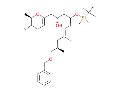 (E)-(2S,4R,9R)-10-Benzyloxy-4-(tert-butyl-dimethyl-silanyloxy)-1-((5S,6R)-5,6-dimethyl-5,6-dihydro-4H-pyran-2-yl)-7,9-dimethyl-dec-6-en-2-ol