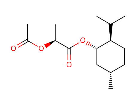 Molecular Structure of 64870-66-2 (2-(Acetyloxy)propanoic acid 5-methyl-2-isopropylcyclohexyl ester)