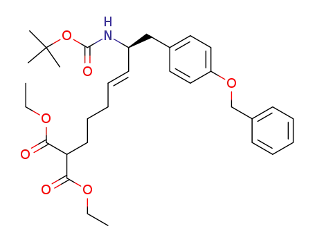 2-[(E)-(S)-7-(4-Benzyloxy-phenyl)-6-tert-butoxycarbonylamino-hept-4-enyl]-malonic acid diethyl ester