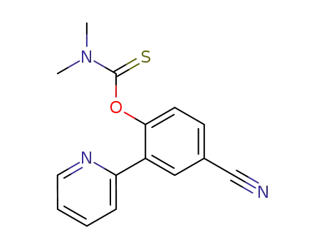 O-<4-Cyano-2-(2-pyridyl)phenyl>dimethylthiocarbamate