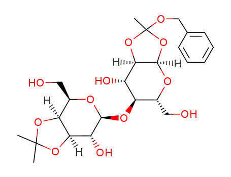 (3aR,5R,6S,7S,7aR)-2-Benzyloxy-6-((3aS,4R,6S,7R,7aR)-7-hydroxy-4-hydroxymethyl-2,2-dimethyl-tetrahydro-[1,3]dioxolo[4,5-c]pyran-6-yloxy)-5-hydroxymethyl-2-methyl-tetrahydro-[1,3]dioxolo[4,5-b]pyran-7-ol