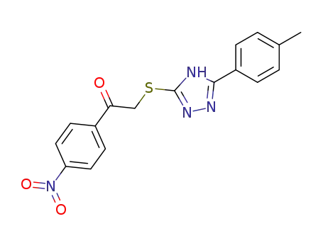 1-(4-Nitro-phenyl)-2-(5-p-tolyl-4H-[1,2,4]triazol-3-ylsulfanyl)-ethanone