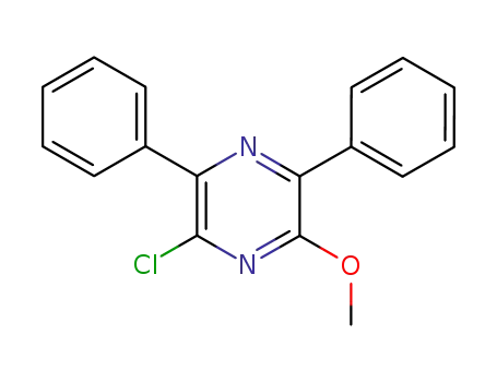 2-chloro-6-methoxy-3,5-diphenyl-pyrazine