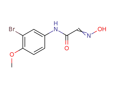 Molecular Structure of 130420-84-7 (N-(3-Bromo-4-methoxy-phenyl)-2-[(Z)-hydroxyimino]-acetamide)