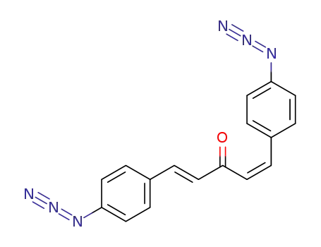 Molecular Structure of 5284-80-0 (1,5-bis(4-azidophenyl)-1,4-pentadien-3-one)