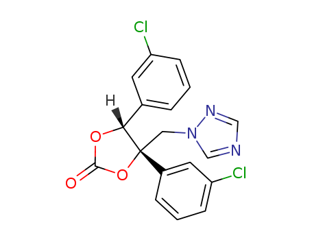 (4S,5R)-4,5-BIS(3-CHLOROPHENYL)-4-(1H-1,2,4-TRIAZOL-1-YLMETHYL)-1,3-DIOXOLAN-2-ONE
