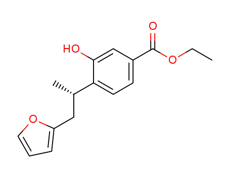 4-((S)-2-Furan-2-yl-1-methyl-ethyl)-3-hydroxy-benzoic acid ethyl ester