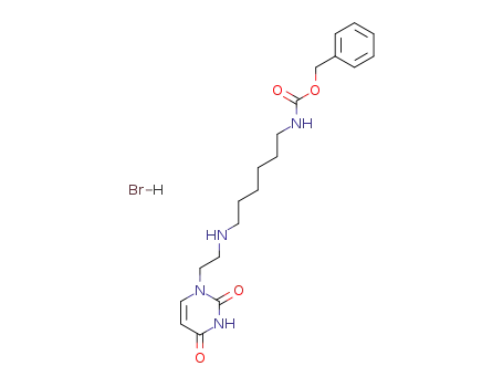 Carbamic acid,
[6-[[2-(3,4-dihydro-2,4-dioxo-1(2H)-pyrimidinyl)ethyl]amino]hexyl]-,
phenylmethyl ester, monohydrobromide