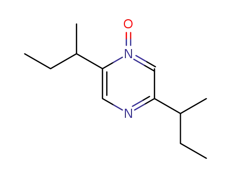Molecular Structure of 81281-92-7 (Pyrazine, 2,5-bis(1-methylpropyl)-, 1-oxide)