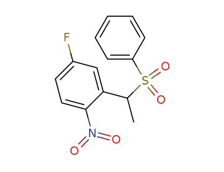 1-(5-fluoro-2-nitrophenyl)ethyl phenyl sulphone