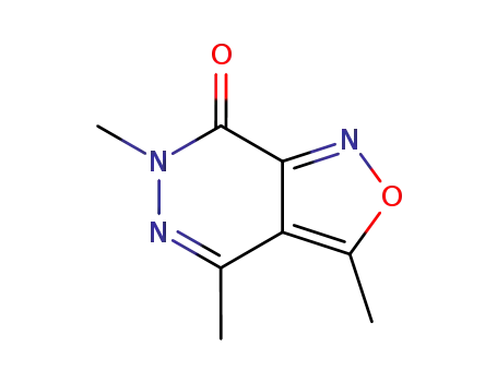 Molecular Structure of 25505-97-9 (3,4,6-trimethyl[1,2]oxazolo[3,4-d]pyridazin-7(6H)-one)