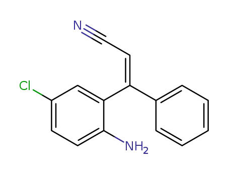 (Z)-3-(2-Amino-5-chloro-phenyl)-3-phenyl-acrylonitrile