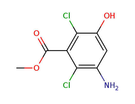 Benzoic acid, 3-amino-2,6-dichloro-5-hydroxy-, methyl ester