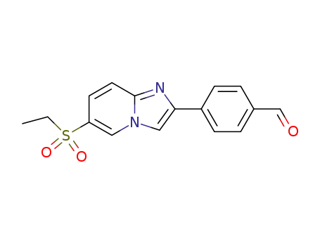 4-[6-(ETHYLSULFONYL)IMIDAZO[1,2-A]PYRIDIN-2-YL]BENZALDEHYDE