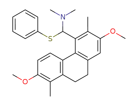 [(2,7-Dimethoxy-3,8-dimethyl-9,10-dihydro-phenanthren-4-yl)-phenylsulfanyl-methyl]-dimethyl-amine