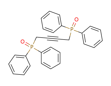 Molecular Structure of 27318-84-9 (2-Butyne-1,4-diylbis(diphenylphosphine oxide))
