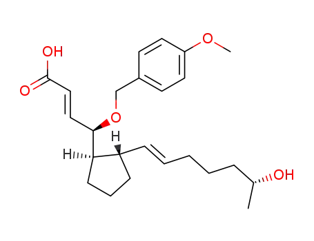 (E)-(R)-4-[(1R,2S)-2-((E)-(R)-6-Hydroxy-hept-1-enyl)-cyclopentyl]-4-(4-methoxy-benzyloxy)-but-2-enoic acid