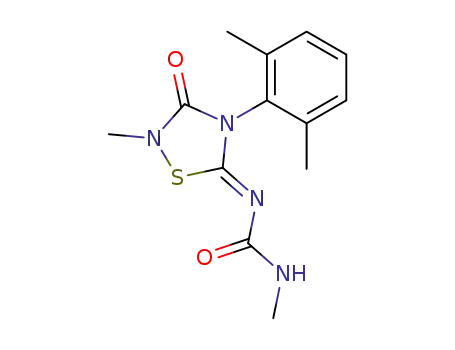 <4-(2,6-dimethylphenyl)-2-methyl-3-oxo-1,2,4-thiazolidin-5-ylidene>methylurea