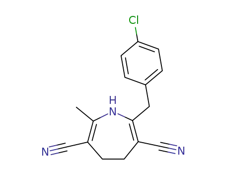 2-<(4-chlorophenyl)methyl>-7-methyl-4,5-dihydro-1H-azepine-3,6-dicarbonitrile