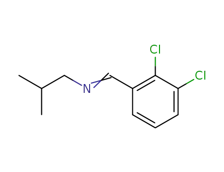 Molecular Structure of 119672-85-4 ([1-(2,3-Dichloro-phenyl)-meth-(E)-ylidene]-isobutyl-amine)