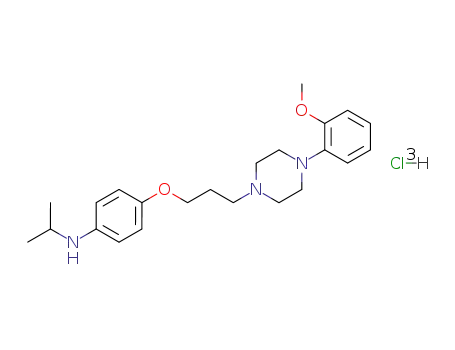 4-{3-[4-(2-methoxyphenyl)piperazin-1-yl]propoxy}-N-(propan-2-yl)aniline trihydrochloride