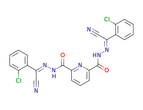 N,N-bis[[(2-chlorophenyl)-cyano-methylidene]amino]pyridine-2,6-dicarboxamide cas  90017-10-0