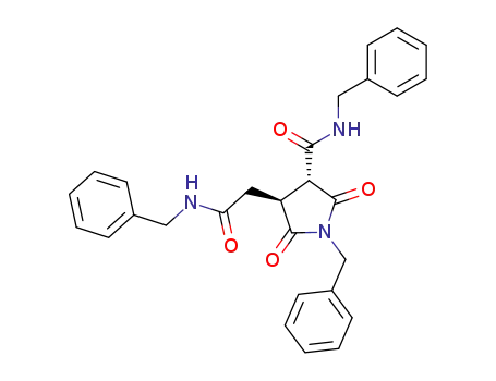 trans-3-benzylaminocarbonyl-4-benzylaminocarbonylmethyl-1-benzylpyrrolidine-2,5-dione