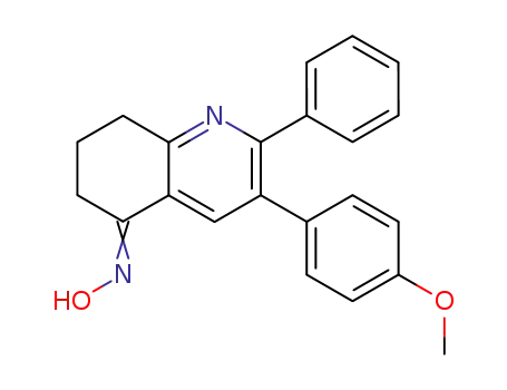 2-Phenyl-3-(4-methoxyphenyl)-5-oxo-5,6,7,8-tetrahydroquinoline oxime