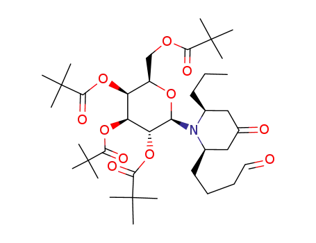 (2R,6S)-N-(2,3,4,6-tetra-O-pivaloyl-β-D-galactopyranosyl)-2-(4-oxo-butyl)-6-propyl-piperidin-4-one