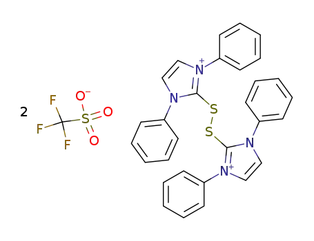 2,2'-dithiobis(1,3-diphenyl-2-imidazolium) ditriflate