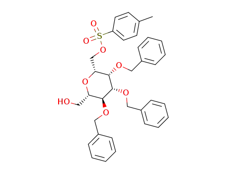 L-글리세로-L-갈락토-헵티톨, 2,6-무수-3,4,5-트리스-O-(페닐메틸)-, 1-(4-메틸벤젠설포네이트)