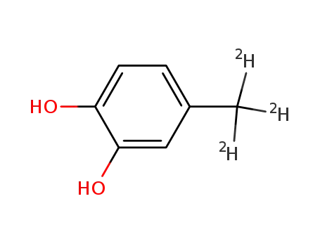 Molecular Structure of 83719-41-9 (4-METHYL-D3-CATECHOL)