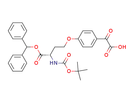 Molecular Structure of 88198-80-5 ((S)-2-tert-Butoxycarbonylamino-4-(4-oxalyl-phenoxy)-butyric acid benzhydryl ester)