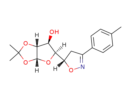 (3aR,5S,6S,6aR)-2,2-Dimethyl-5-((S)-3-p-tolyl-4,5-dihydro-isoxazol-5-yl)-tetrahydro-furo[2,3-d][1,3]dioxol-6-ol