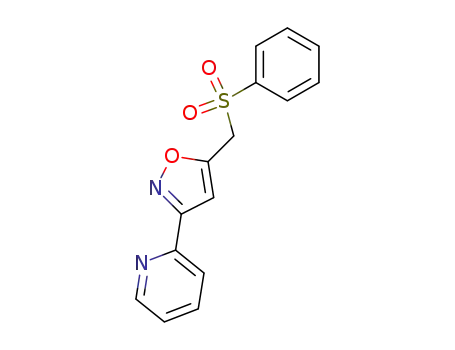 Molecular Structure of 106831-26-9 (2-(5-Benzenesulfonylmethyl-isoxazol-3-yl)-pyridine)