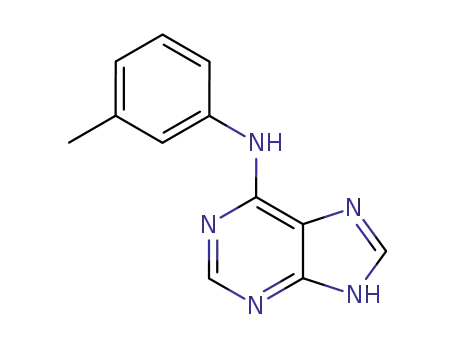 Molecular Structure of 82760-82-5 (N-(3-methylphenyl)-5H-purin-6-amine)