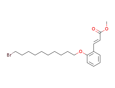(2E)-3-<2-(10-Bromdecyloxy)phenyl>-2-propensaeure-methylester