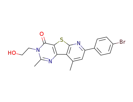7-(4-Bromo-phenyl)-3-(2-hydroxy-ethyl)-2,9-dimethyl-3H-pyrido[3',2':4,5]thieno[3,2-d]pyrimidin-4-one