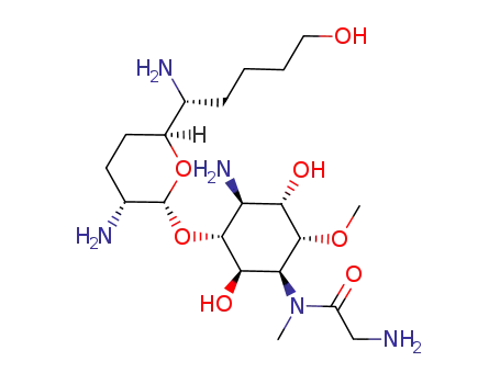 Molecular Structure of 116184-08-8 (7'-(3-hydroxypropyl)fortimicin A)