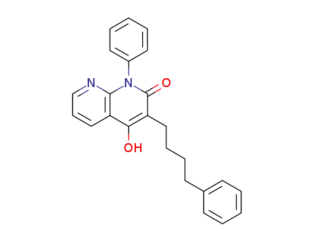 1,8-Naphthyridin-2(1H)-one, 4-hydroxy-1-phenyl-3-(4-phenylbutyl)-