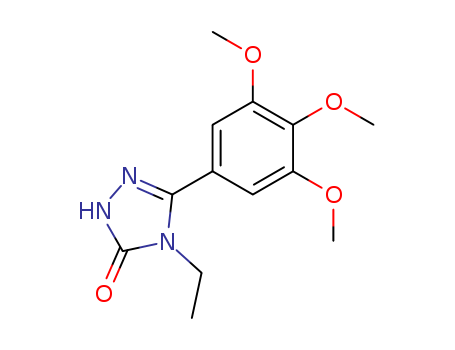 2,4-DIHYDRO-4-ETHYL-5-(3,4,5-TRIMETHOXYPHENYL)-3H-1,2,4-TRIAZOL-3-ONE