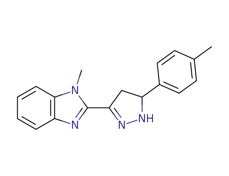 1-Methyl-2-(5-p-tolyl-4,5-dihydro-1H-pyrazol-3-yl)-1H-benzoimidazole