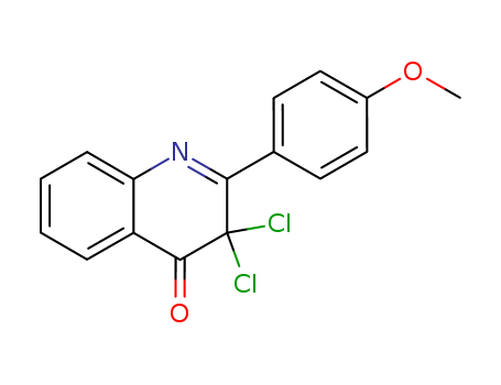4(3H)-QUINOLINONE,3,3-DICHLORO-2-(4-METHOXYPHENYL)-