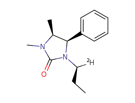 Molecular Structure of 136504-11-5 ((4R,5S,1'S)-1-methyl-3-(1-deuteriopropyl)-4-phenyl-5-methylimidazolidin-2-one)