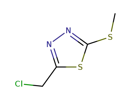 1,3,4-Thiadiazole, 2-(chloromethyl)-5-(methylthio)-